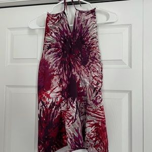 Festive Ann Taylor top with tie closure.